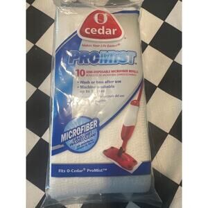 O Cedar Pro Mist microfiber refills set of 10 New machine washable
